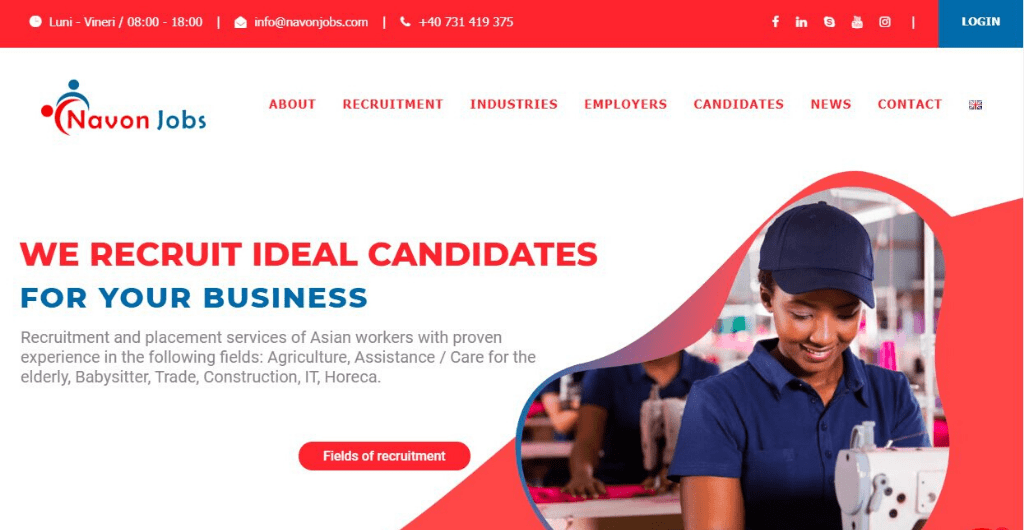 Navon Jobs website - Tuya Digital Project