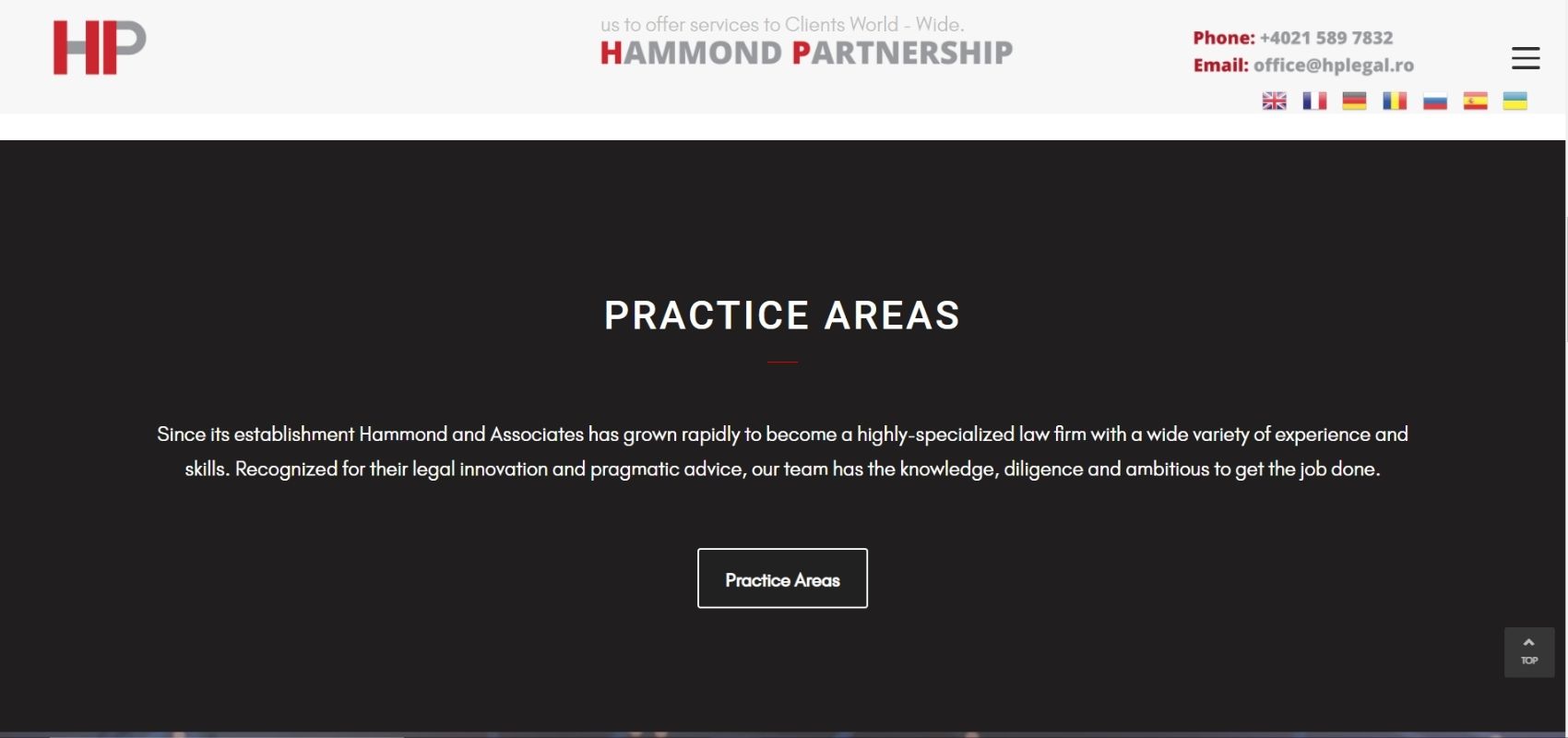 HP Legal Homepage - Practice Areas