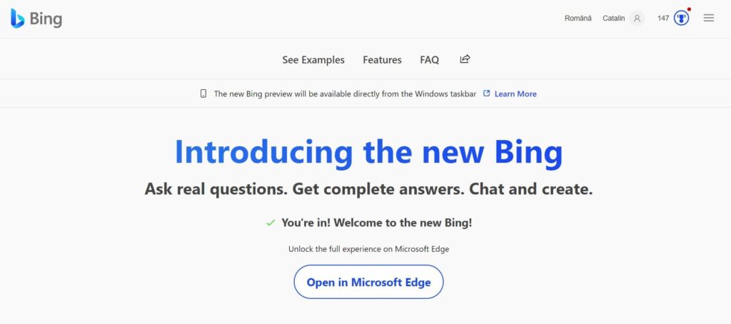 Introducing the new Bing
